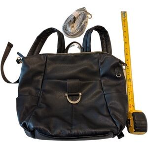 Faux Leather Backpack